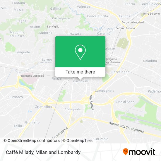 Caffè Milady map