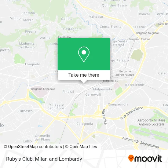 Ruby's Club map