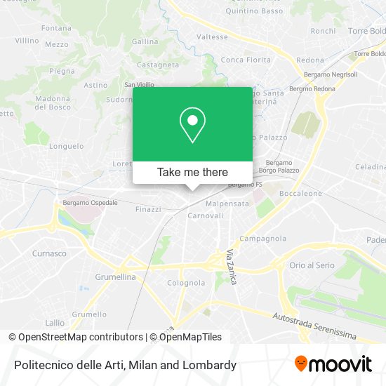 Politecnico delle Arti map