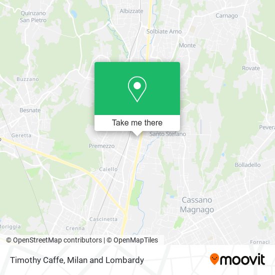 Timothy Caffe map