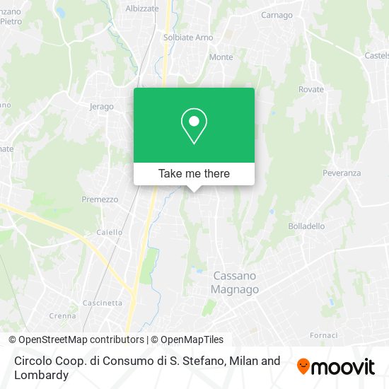 Circolo Coop. di Consumo di S. Stefano map