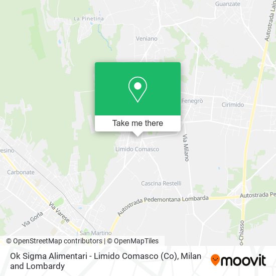 Ok Sigma Alimentari - Limido Comasco map