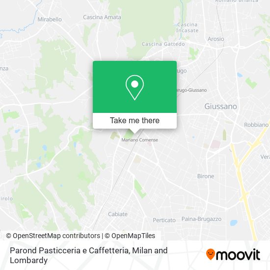 Parond Pasticceria e Caffetteria map