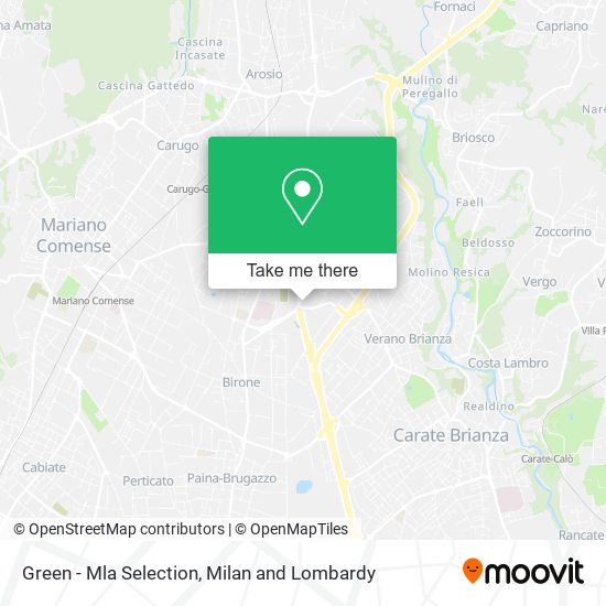Green - Mla Selection map