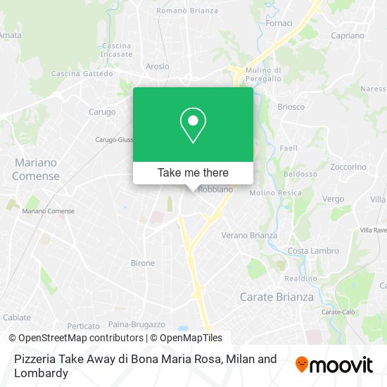 Pizzeria Take Away di Bona Maria Rosa map