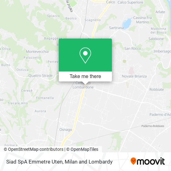 Siad SpA Emmetre Uten map