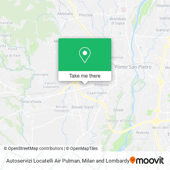Autoservizi Locatelli Air Pulman map