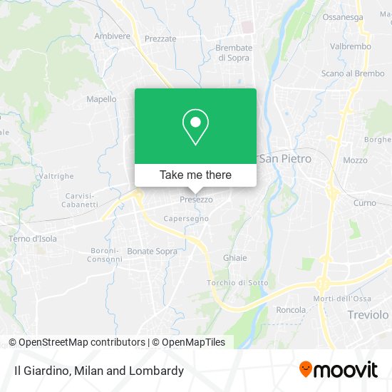 Il Giardino map