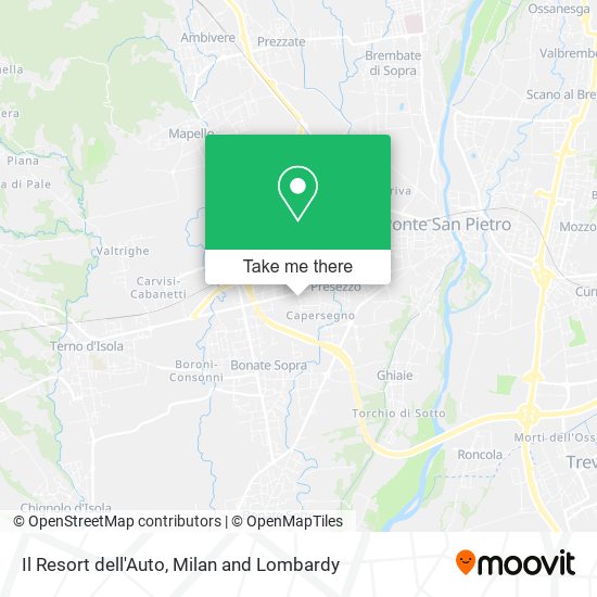 Il Resort dell'Auto map