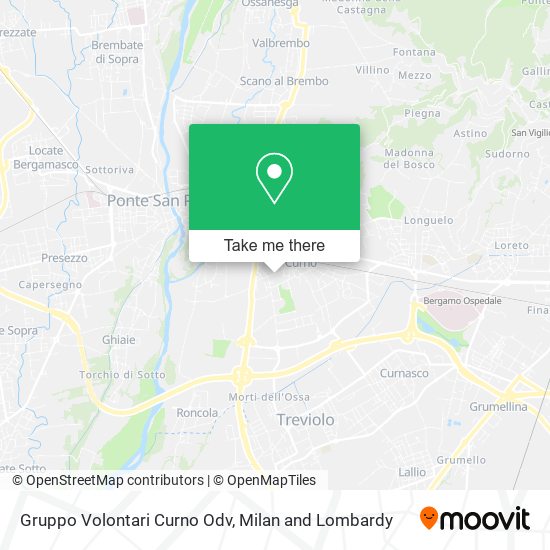 Gruppo Volontari Curno Odv map