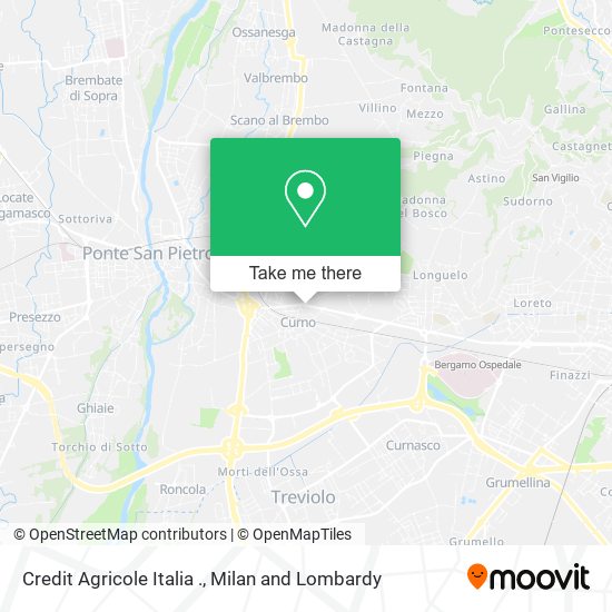 Credit Agricole Italia . map