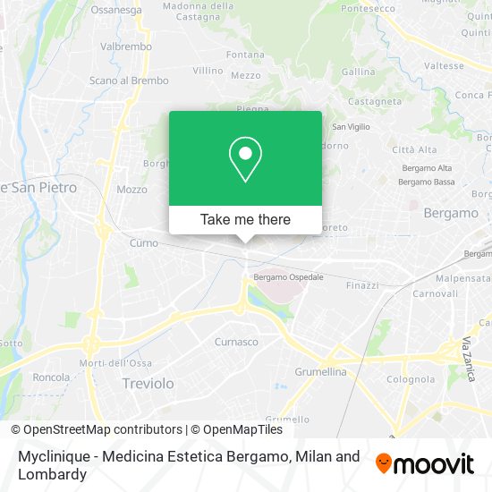 Myclinique - Medicina Estetica Bergamo map