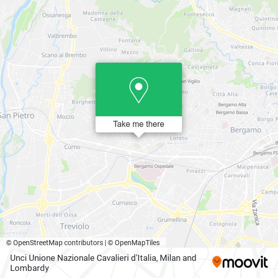 Unci Unione Nazionale Cavalieri d'Italia map