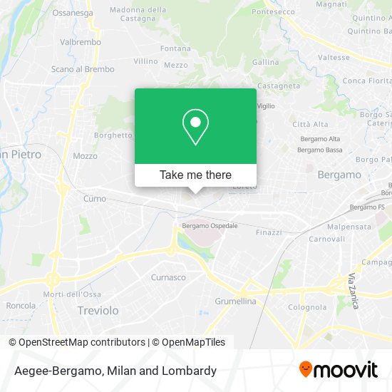 Aegee-Bergamo map