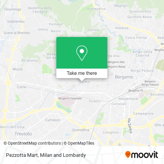 Pezzotta Mart map