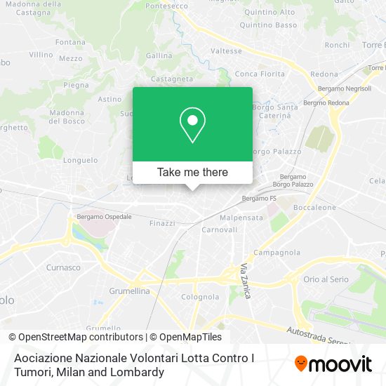 Aociazione Nazionale Volontari Lotta Contro I Tumori map
