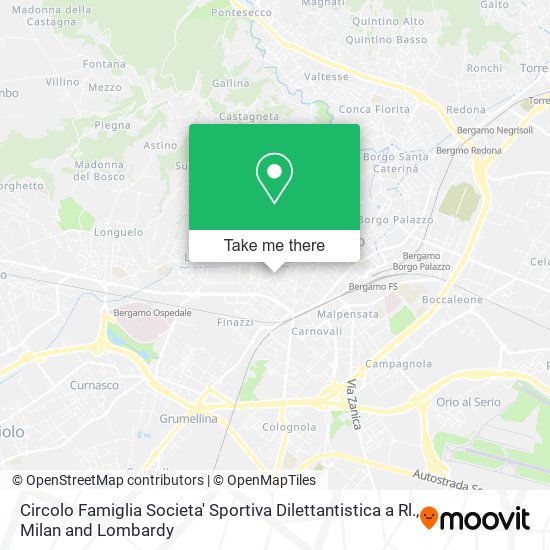 Circolo Famiglia Societa' Sportiva Dilettantistica a Rl. map