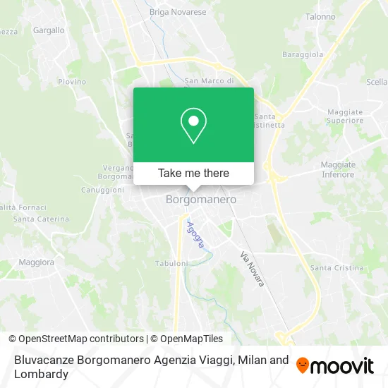 Bluvacanze Borgomanero Agenzia Viaggi map