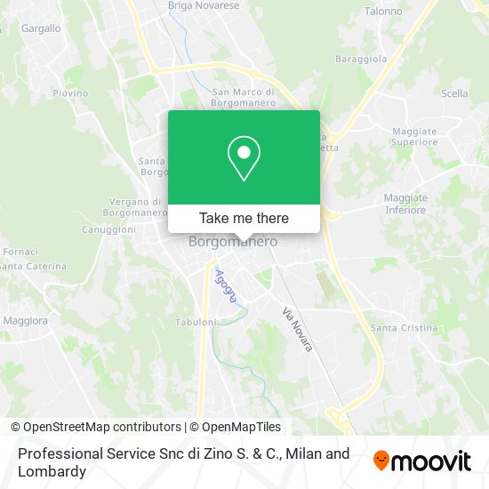 Professional Service Snc di Zino S. & C. map
