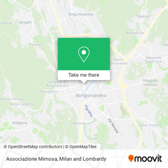 Associazione Mimosa map