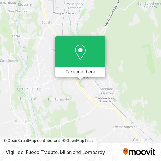 Vigili del Fuoco Tradate map