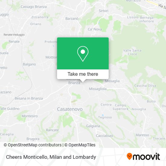 Cheers Monticello map