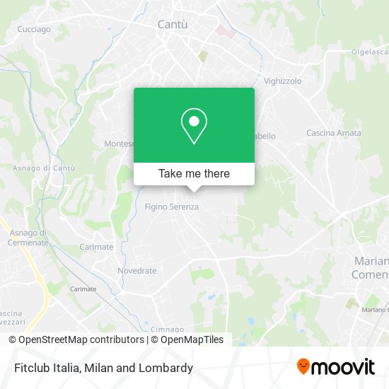 Fitclub Italia map