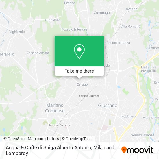 Acqua & Caffè di Spiga Alberto Antonio map