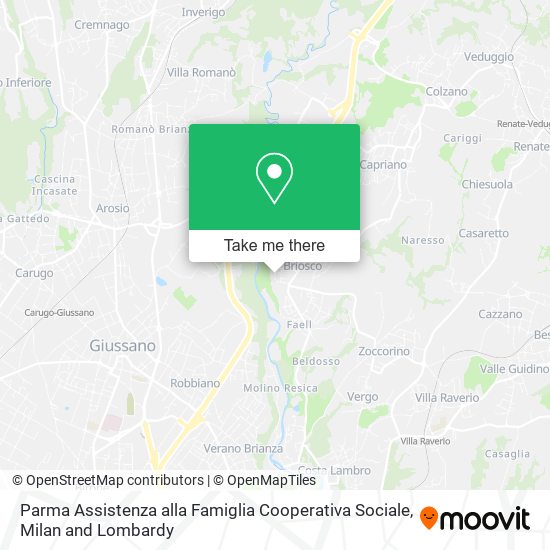 Parma Assistenza alla Famiglia Cooperativa Sociale map
