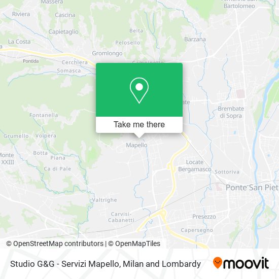 Studio G&G - Servizi Mapello map