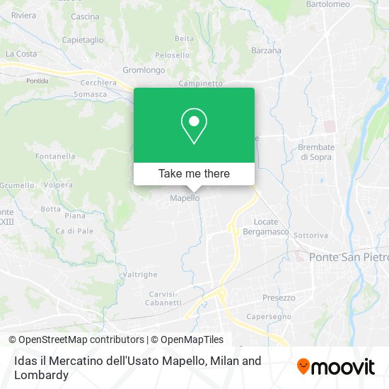 Idas il Mercatino dell'Usato Mapello map