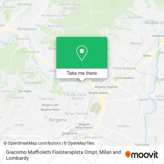 Giacomo Maffioletti Fisioterapista Ompt map