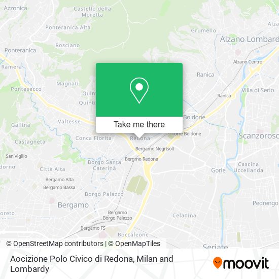 Aocizione Polo Civico di Redona map