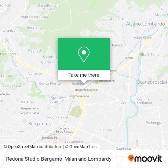 Redona Studio Bergamo map