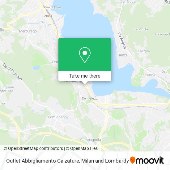 Outlet Abbigliamento Calzature map