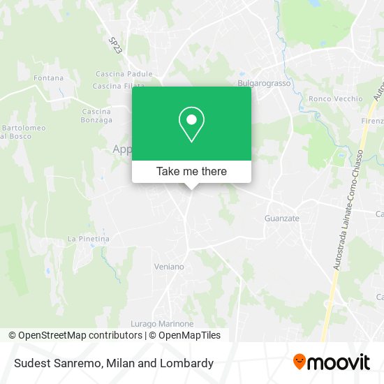 Sudest Sanremo map