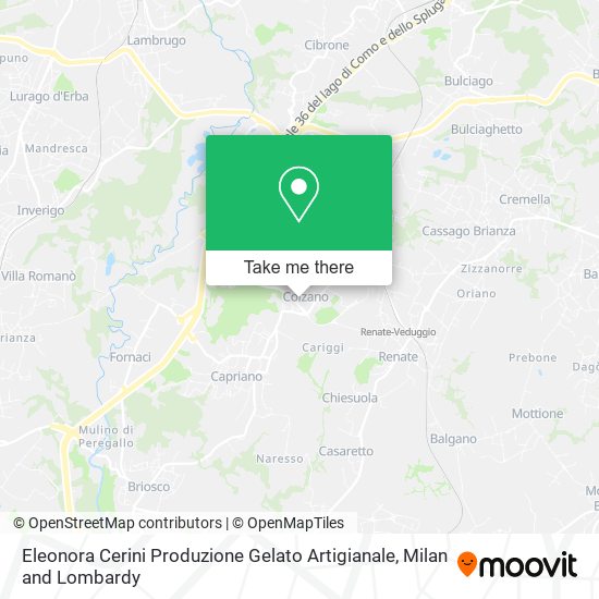 Eleonora Cerini Produzione Gelato Artigianale map