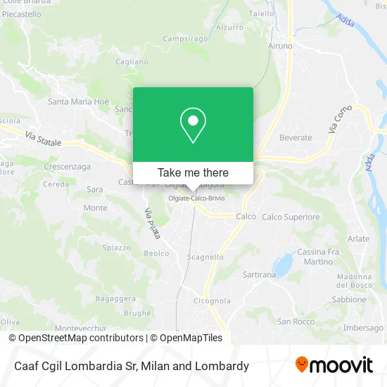 Caaf Cgil Lombardia Sr map