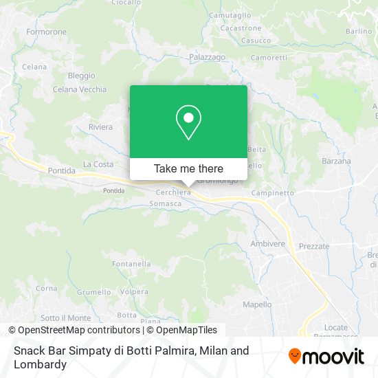 Snack Bar Simpaty di Botti Palmira map