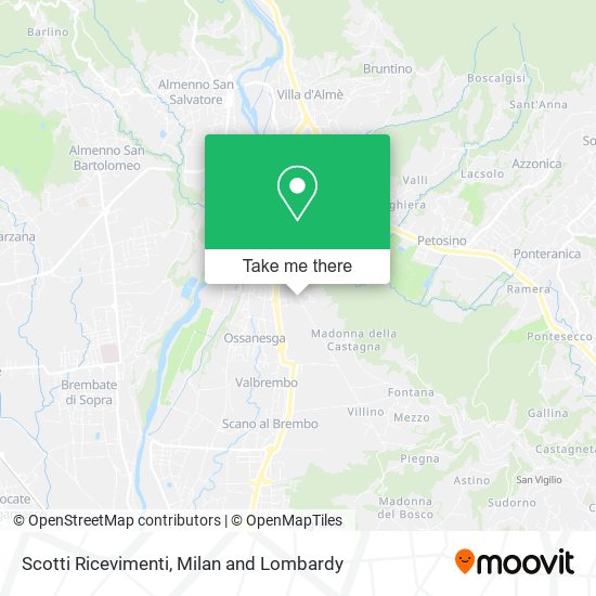 Scotti Ricevimenti map