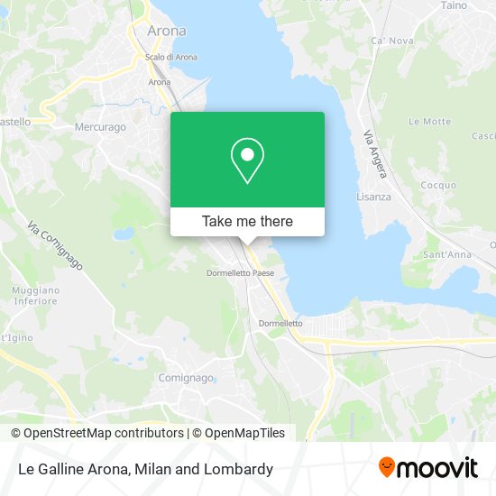 Le Galline Arona map