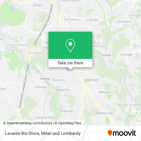 Levante Bio Store map