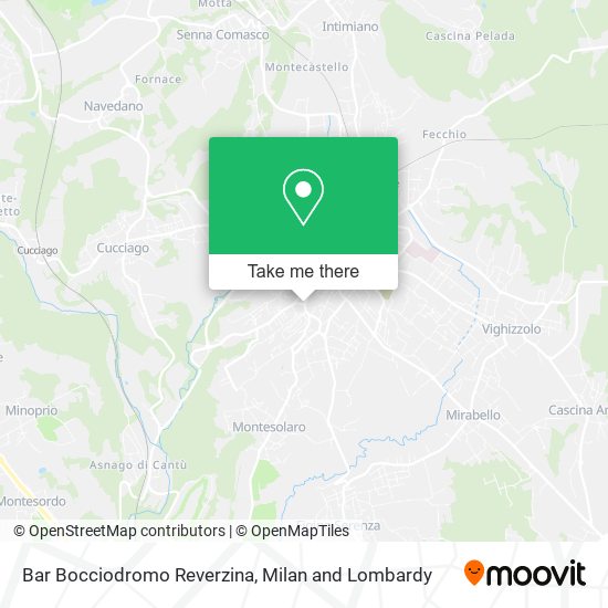 Bar Bocciodromo Reverzina map