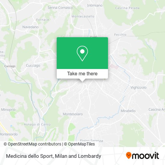 Medicina dello Sport map