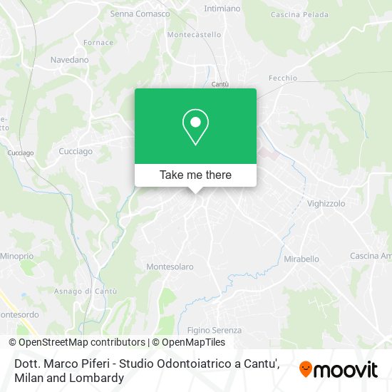 Dott. Marco Piferi - Studio Odontoiatrico a Cantu' map