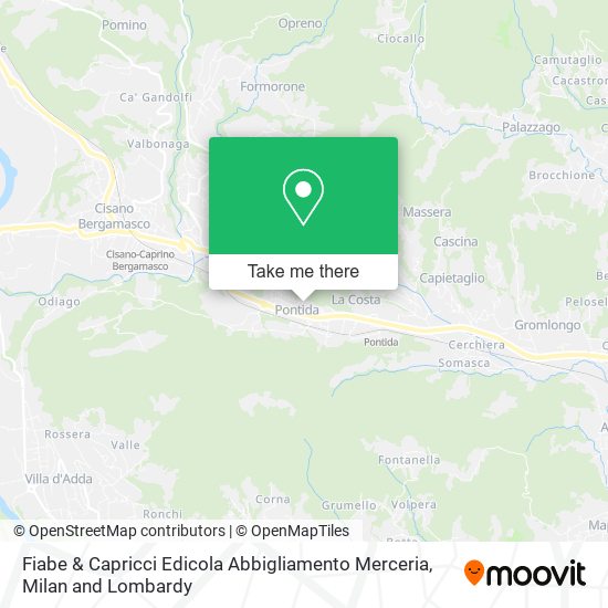 Fiabe & Capricci Edicola Abbigliamento Merceria map