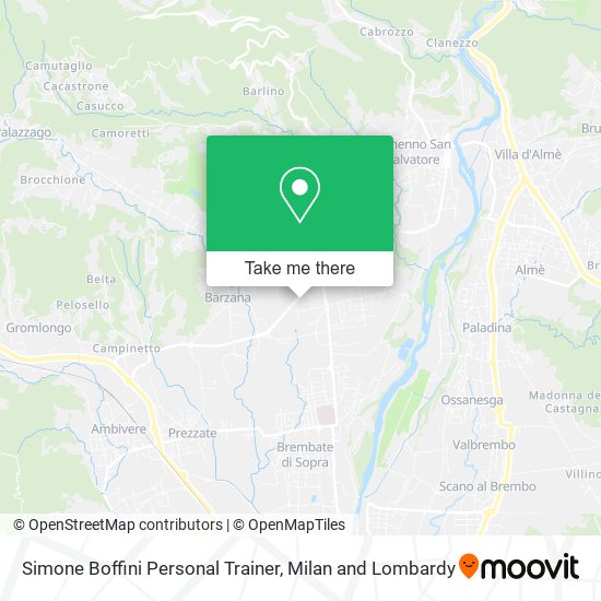 Simone Boffini Personal Trainer map