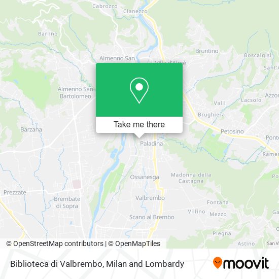 Biblioteca di Valbrembo map