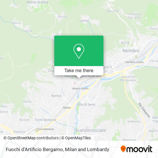 Fuochi d'Artificio Bergamo map