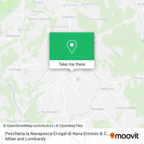 Pescheria la Navapesca Ervigel di Nava Erminio & C. map